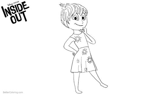 Joy Inside Out Coloring Page At Free Printable