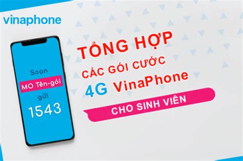 Tổng hợp các gói cước 4G Vinaphone cho sinh viên cực hot