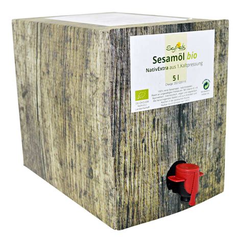 Sesamöl Bio Nativ Extra Seyfried 5 Liter