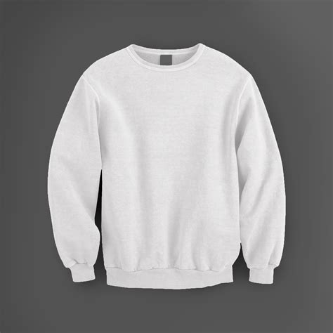 393+ Sweatshirt With Crew Neck Mockup Photoshop File