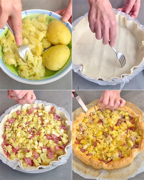 Herzhafter Kuchen Mit Kartoffeln Und Salami Das Einfache Und Rustikale