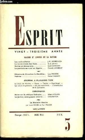 Esprit N 224 Valeurs Et Limites De La Nation Les Nationalismes Par