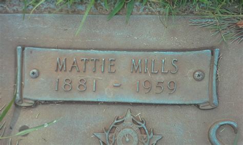 Mattie Louisa Mills Sears M Morial Find A Grave