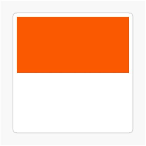 Orange And White Exotic Colour Patterns Sticker For Sale By