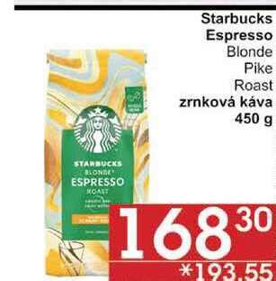 ARCHIV Starbucks Espresso Blonde zrnková káva g v akci platné do AkcniCeny cz