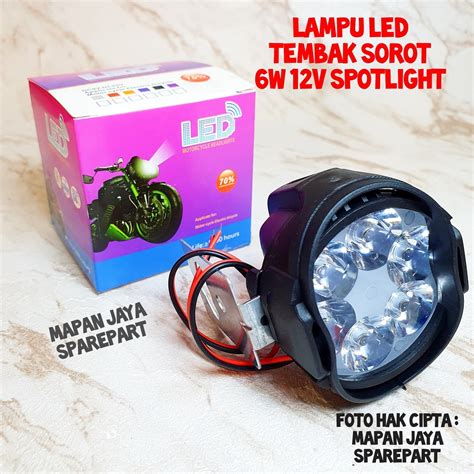 Jual Lampu Tembak Sorot Led Spion Motor Cree Mata W V Spotlight