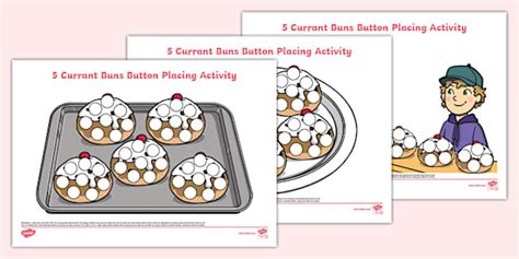 Currant Buns Button Placing Activity Teacher Made