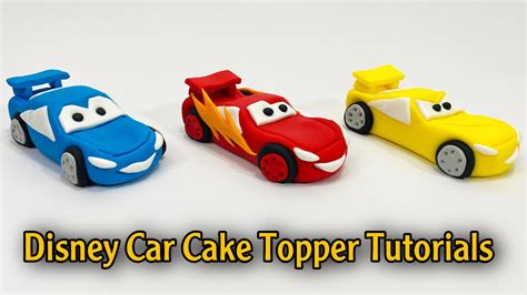 Very Easy DISNEY Car Cake Toppers That Anybody Can Make At Home YouTube