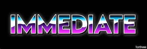 Immediate Text Effect and Logo Design Word 