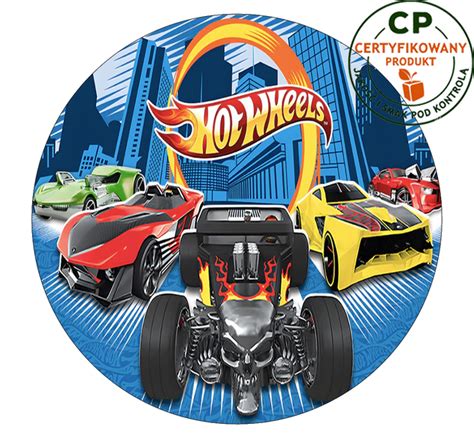 Opłatek na tort Hot Wheels Arena pl