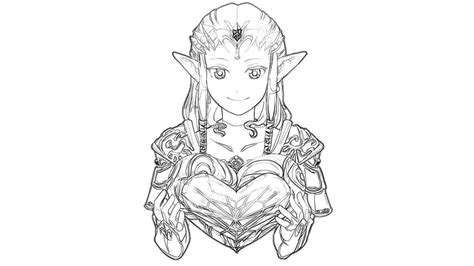 Dibujo De Zelda Para Colorear Y Pintar 53440