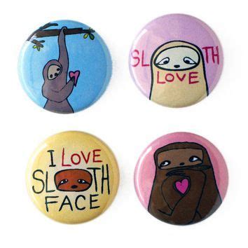 Four Badges With Slotty Slotty And Slotty In Different Designs On Them