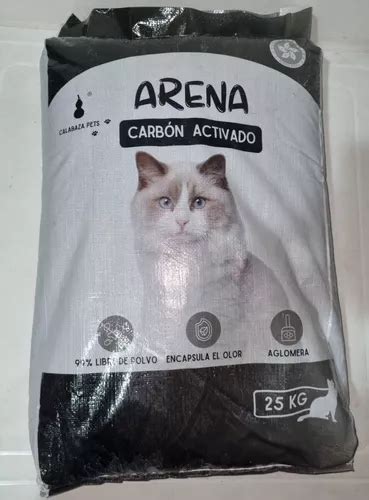 Arena Sanitaria Calabaza Pets Carb N Activado Kg Env O Gratis