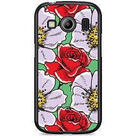 Bjornberry Samsung Galaxy Ace Skal R Tt Vitt Blomster Hitta