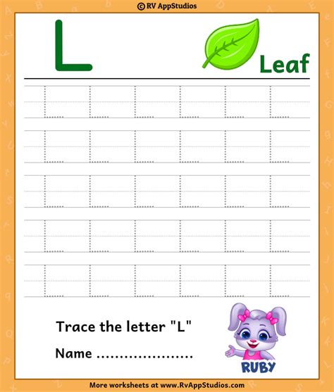 5 Best Images Of Printable Letter L Worksheets Printable Letter L ...