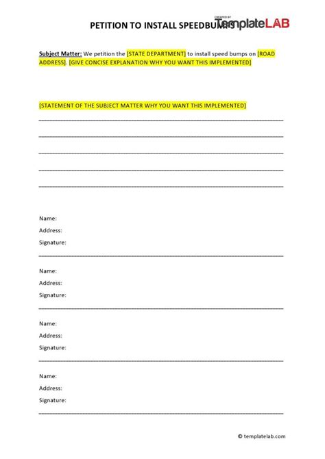 30 Petition Templates How To Write Petition Guide