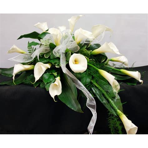 Calla Lily Casket Spray Best Local Chicago Florist Fresh Flowers