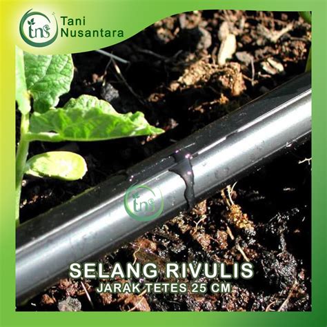 Jual Selang Irigasi Tetes Selang Drip RIVULIS TTAPE 16mm 5 Per 8 Inchi