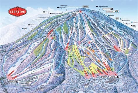 2007-08 Stratton trail map - New England Ski Map Database - NewEnglandSkiHistory.com