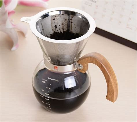 Pc Chemex Style Ml Ml Woodneck Stainless Steel Filter Classic