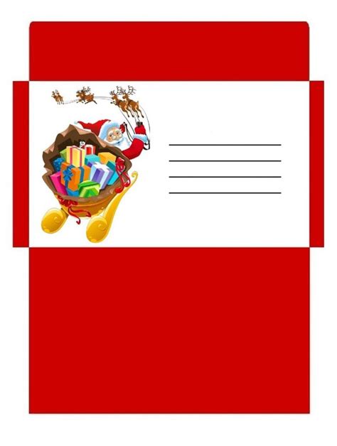 A Red Envelope With An Image Of Winnie The Pooh And Santa Clause On It