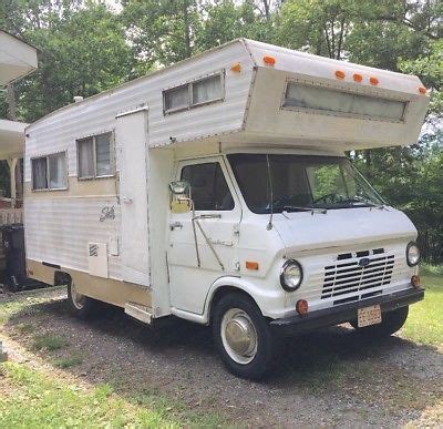 1970 Ford Econoline Shasta Class C RV Motorhome Vintage Camper