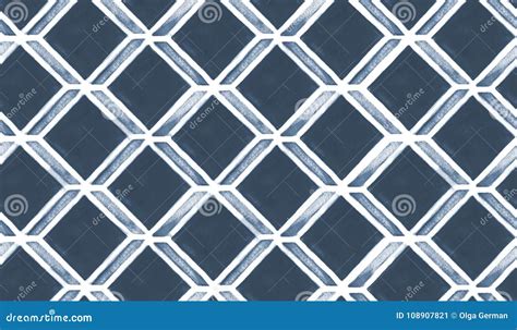 Abstract Geometric Pattern Of Rhombuses Seamless Stock Illustration Illustration Of Pattern