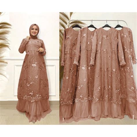 Jual Maxi Rayana Busui Bahan Tile Mutiara S M L Xl Xxl Maxi Busui