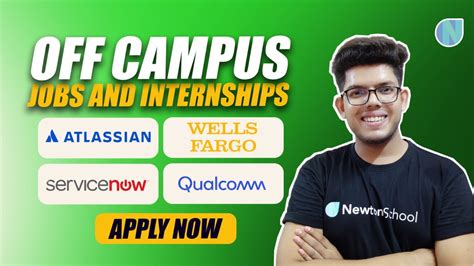 Off Campus Jobs Internships Atlassian ServiceNow Wells Fargo