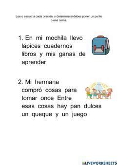 Puntos Y Comas Do B Sico Idioma Espa Ol O Castellano Curso Nivel