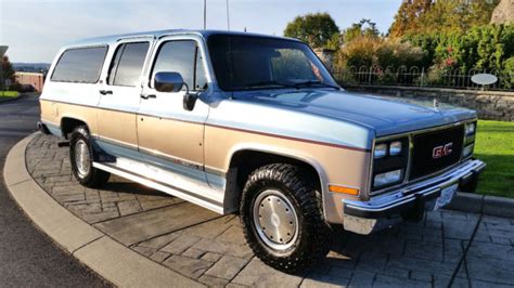 1991 Gmc Suburban 2500 Sle 48k Original Miles 62l Turbo Diesel Powered By Banks Classic Gmc