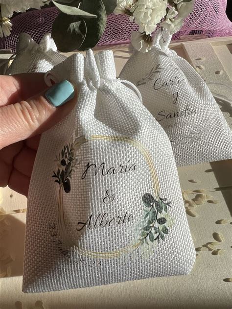 Bolsitas Personalizadas El Detalle Perfecto Uvimark Arroz Boda