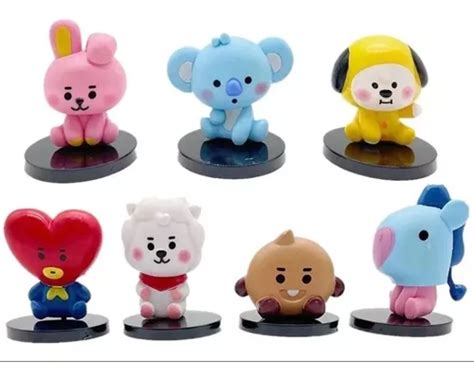 Set De Figuras Bts bt21 Kpop Tata Shooky Rj Koya Mang Chimmy Envío gratis