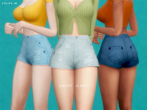 The Sims Resource Chloem Short Jeans