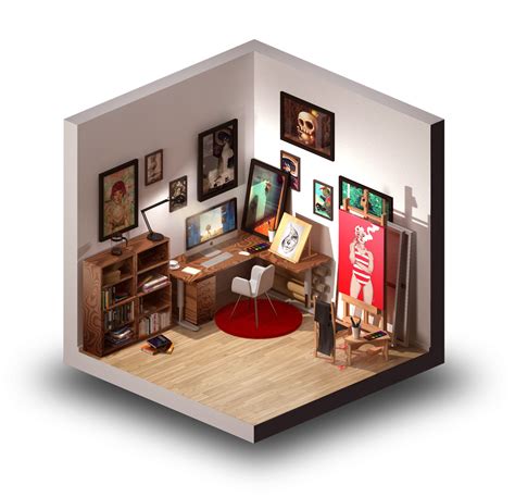 Isometric Room Illustrator 80 Photo
