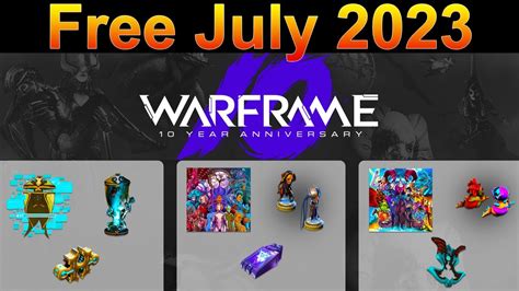 New Free Items How To Get Them Warframe Twitch Drops 10 Year