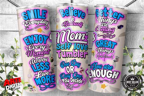 Mothers Day Tumbler Mom Affirmations Graphic By Arte Digital Designs