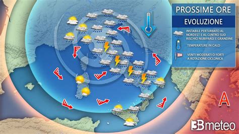 Cronaca Meteo Forte Perturbazione In Transito Con Piogge Rovesci