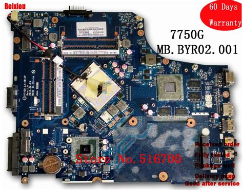 Original Mainboard MBBYR02001 MB BYR02 001 For Acer 7750 7750G P7YE0 LA