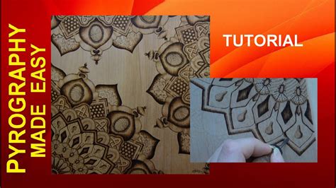 Wood Burning For Beginners Mandala Iii Pyrography Tutorial Youtube