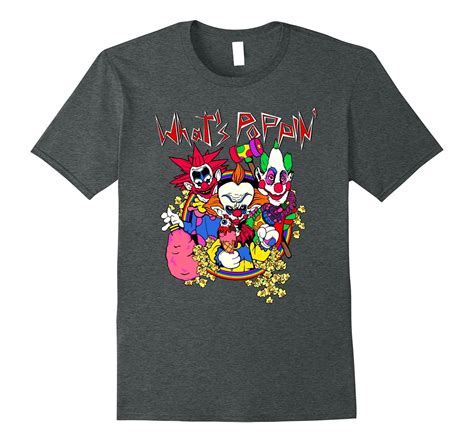 Whats Popping Retro 80s Creepy Evil Clown Halloween T Shirt Ln Lntee