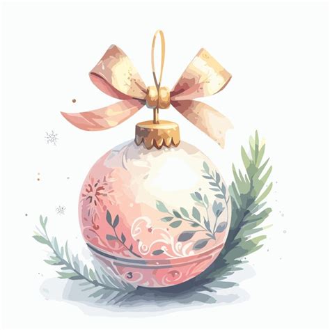 Premium Vector Bauble Watercolor Christmas Beautiful Vector Illustrations