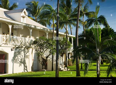 Mauritius, Flic en Flac, Sugar Beach Hotel, colonial style rooms, traditionally decorated eaves ...