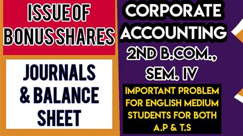 Bonus Shares Issue Of Bonus Shares Problem Issue Of Bonus Shares