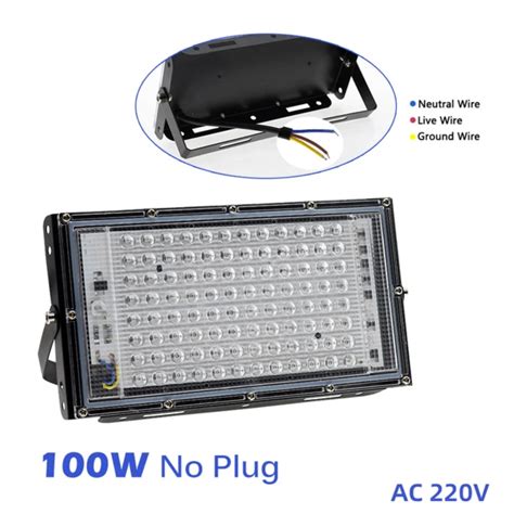 WEIYEYY Waterproof 50W 100W Blacklight Ultraviolet Stage Lamp 220V UV