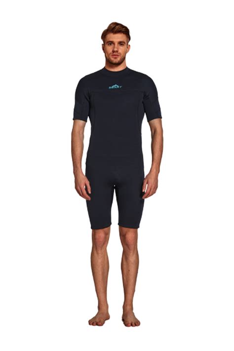 Sbart 2mm Neoprene Men S Back Zip Sun Protection Shorty Wetsuit Buy