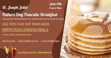 Jun 19 Fathers Day Pancake Breakfast Joliet Il Patch