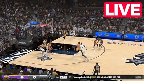 Nba Live San Antonio Spurs Vs Los Angeles Lakers Dec Nba