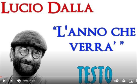 Classe Mista Lucio Dalla L Anno Che Verr Con Testo