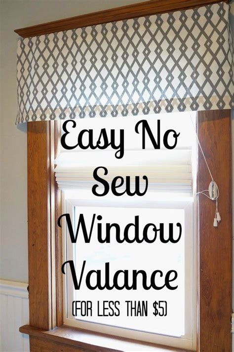 Easy diy no sew window valance – Artofit